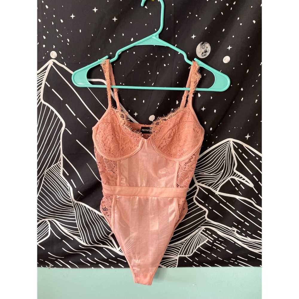 “Pretty Little Thing” Pink Lace Bodysuit